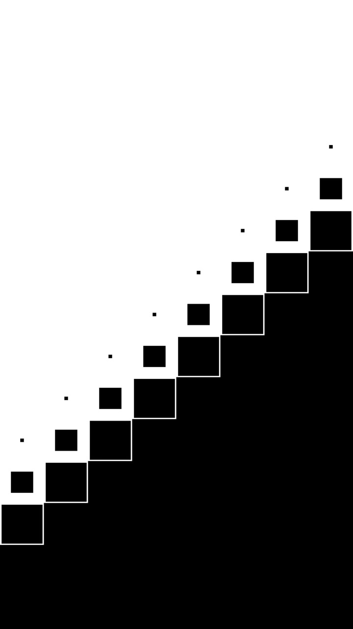 Abstract Animation of Expanding and Contracting Geometric Squares