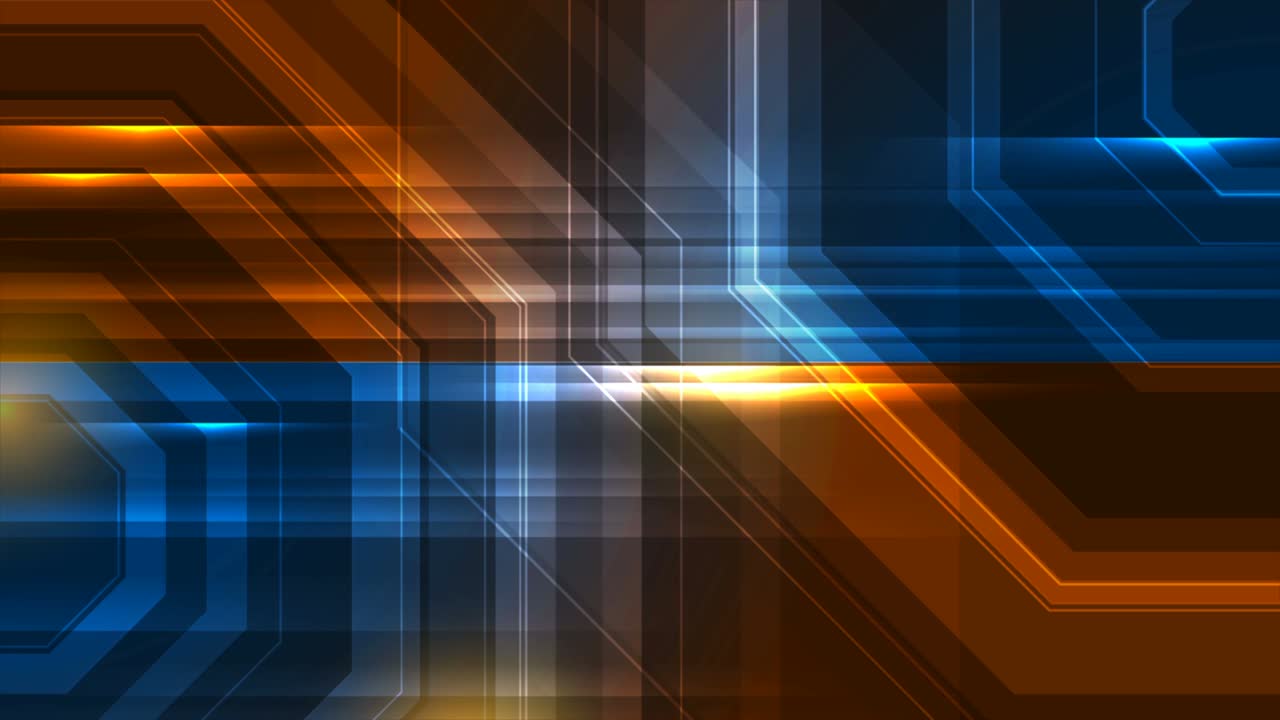 Colorful glowing neon technology abstract motion background