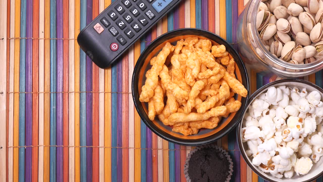 Lanches e TV para Noite de Cinema