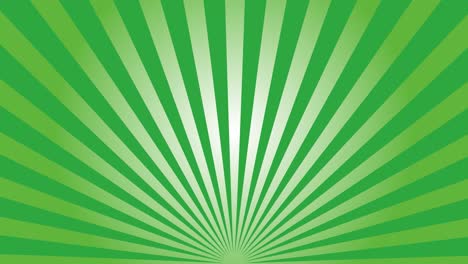 las líneas verdes radiantes giran alrededor de la parte inferior del fondo.