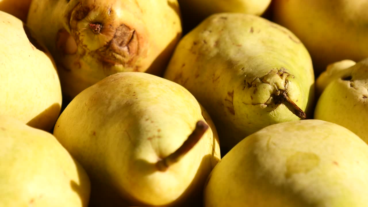 Close-up of a Pile of Pears