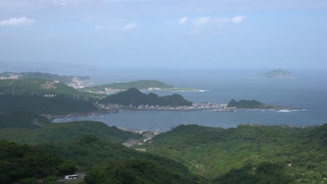 picturesque scenic landscapes coast near jiufen, new taipei city's of ruifang district, taiwan