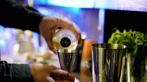 bartender preparing a cocktail