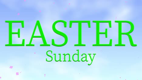 evento del domingo de pascua texto animación gráficos en movimiento