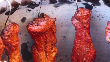 pork roasting in suan luang rama 9 park