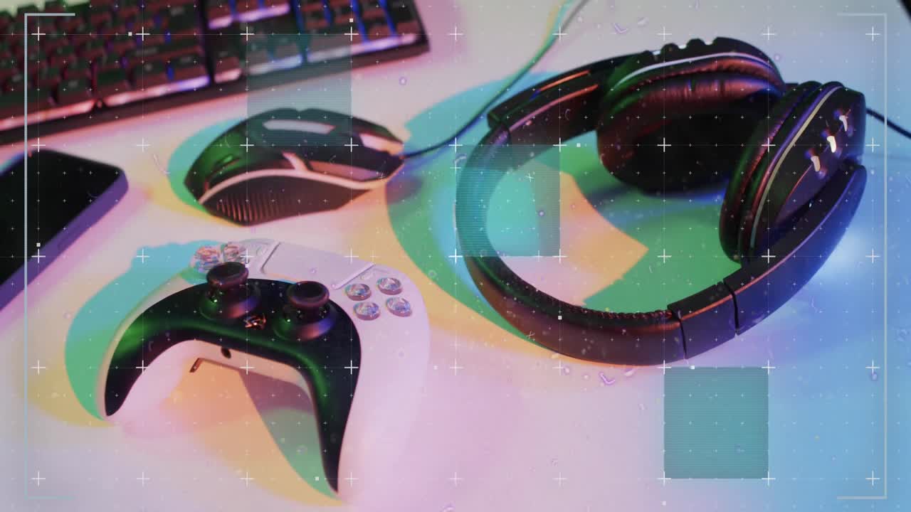 animación del procesamiento de datos a través de equipos informáticos de videojuegos