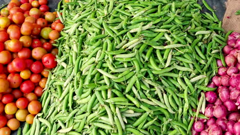 green veggies at farmer's market