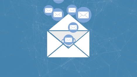 Message icon filled with messages