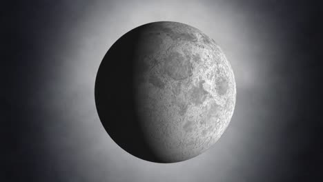 luna y nubes de humo
