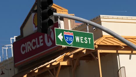 210 freeway sign in los angeles