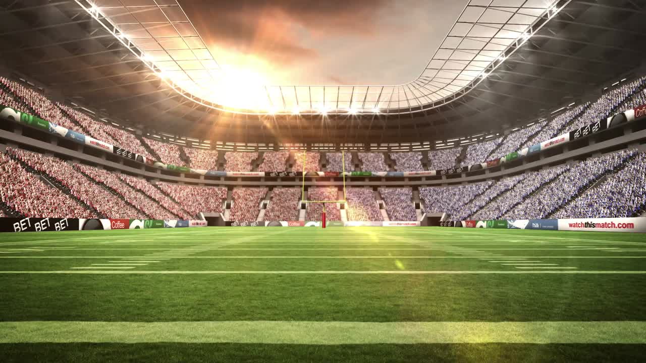 vista de un estadio de fútbol americano