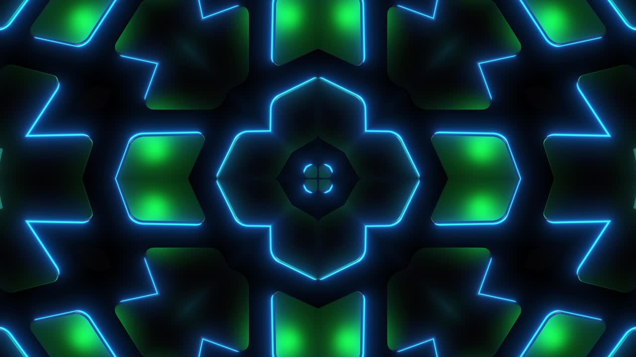Disegno geometrico al neon