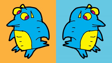 kids drawing pop art seamless background with theme of penguin
