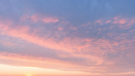 pink and blue sky at sunset