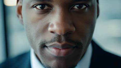 close-up portrait of a confident businessman