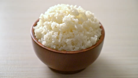 arroz blanco cocido con jazmín tailandés
