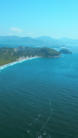 coastal landscape view from above