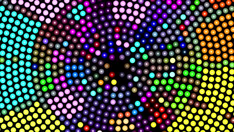 fondo abstracto con puntos rotativos de colores