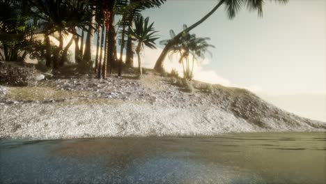 soft twilight of the amazing tropical marine beach