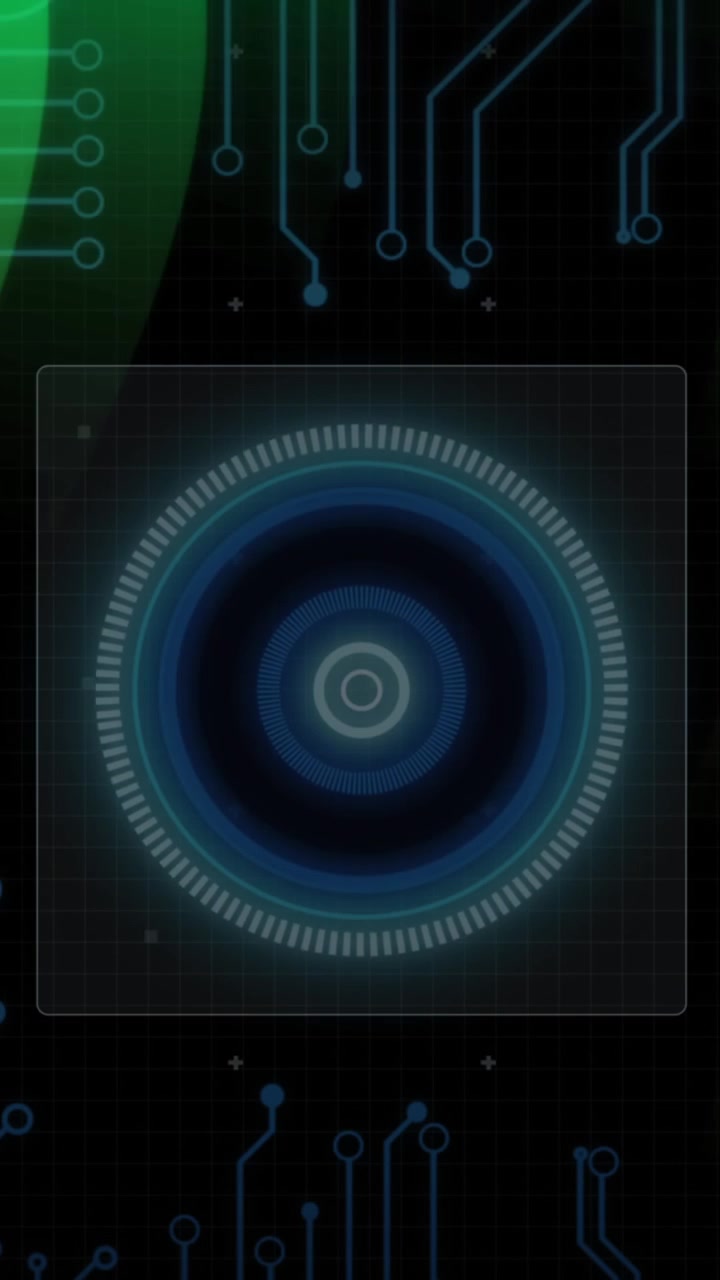 Animation of data processing over light trails