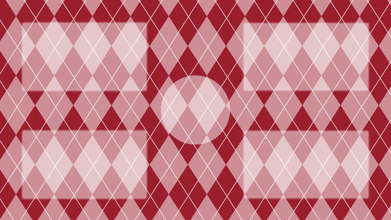 gráficos de movimiento de la pantalla de finalización de la tarjeta de finalización del patrón de argyle