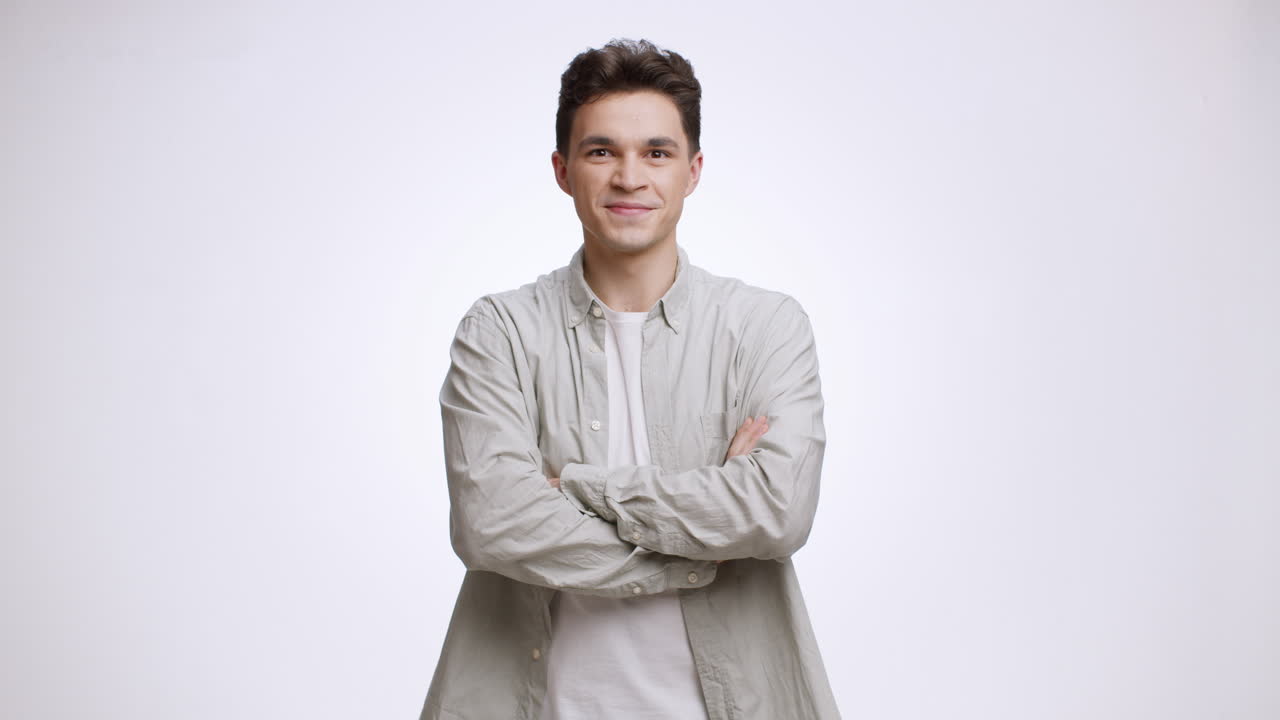 Man Posing in Different Expressions