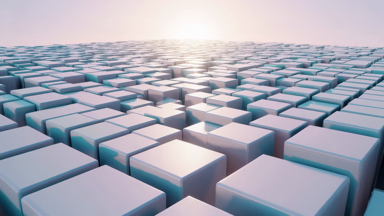 추상적인 기하학적 큐브