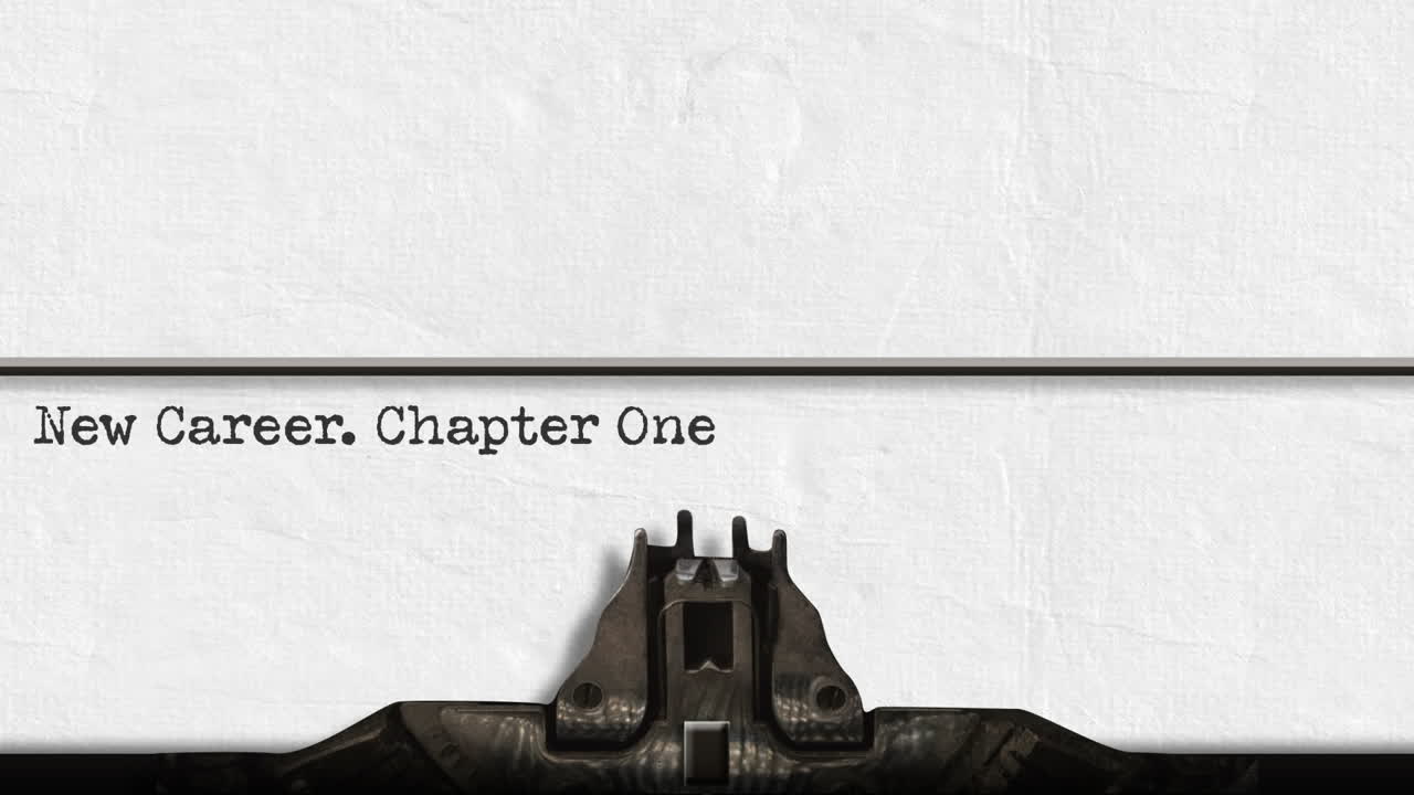 с пишущей машиной