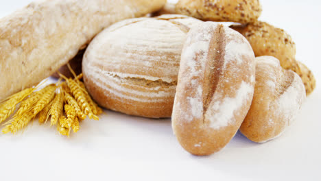 Various-types-of-breads-with-wheat-grains