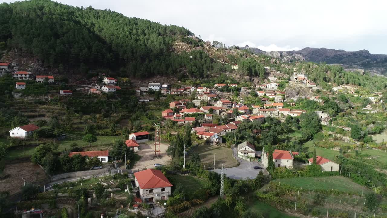 Aerial View Village of Ermida in Ger&ecirc;s, Portugal