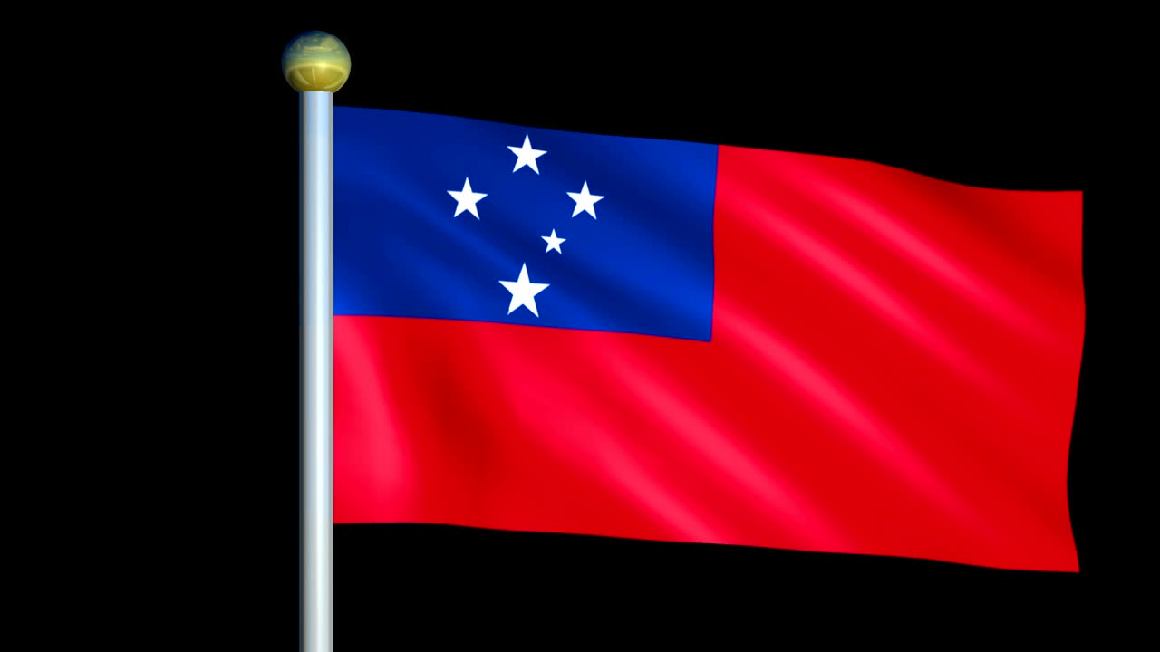 사모아의 큰 루핑 애니메이션 발