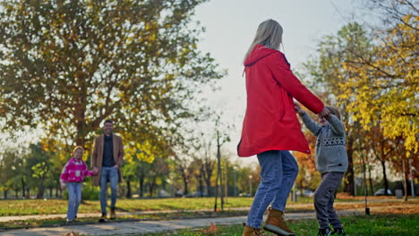 Family Fun in the Autumn Park