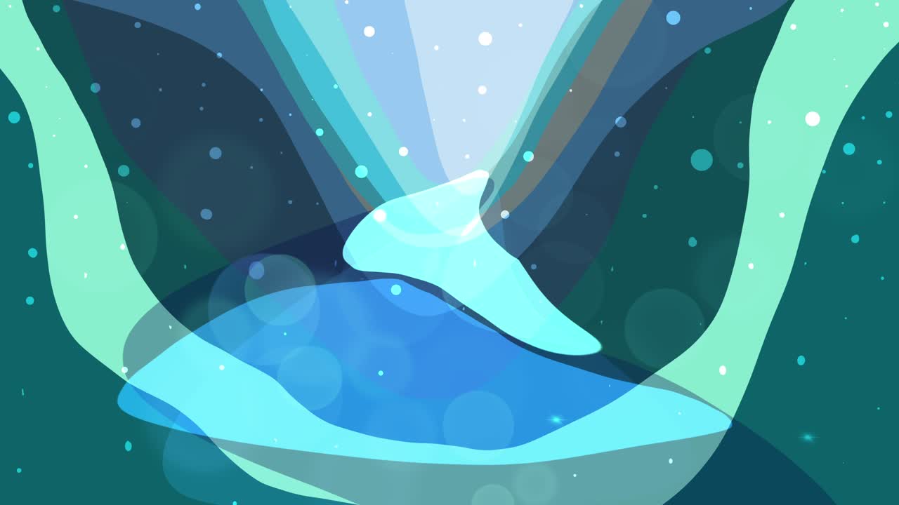 Small animation of wintery scene as a background in 4k