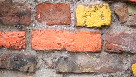 colorful old brick wall texture