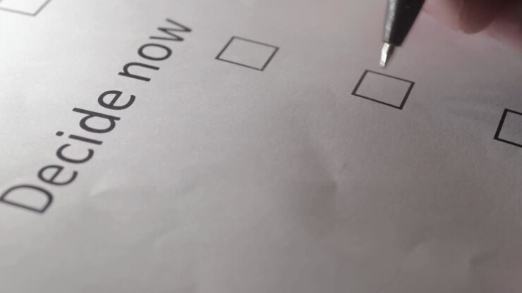 Tick the box to decide now