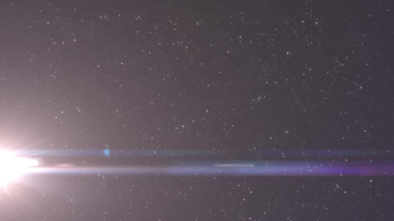 검은 바탕 위의 밝은 반점의 애니메이션