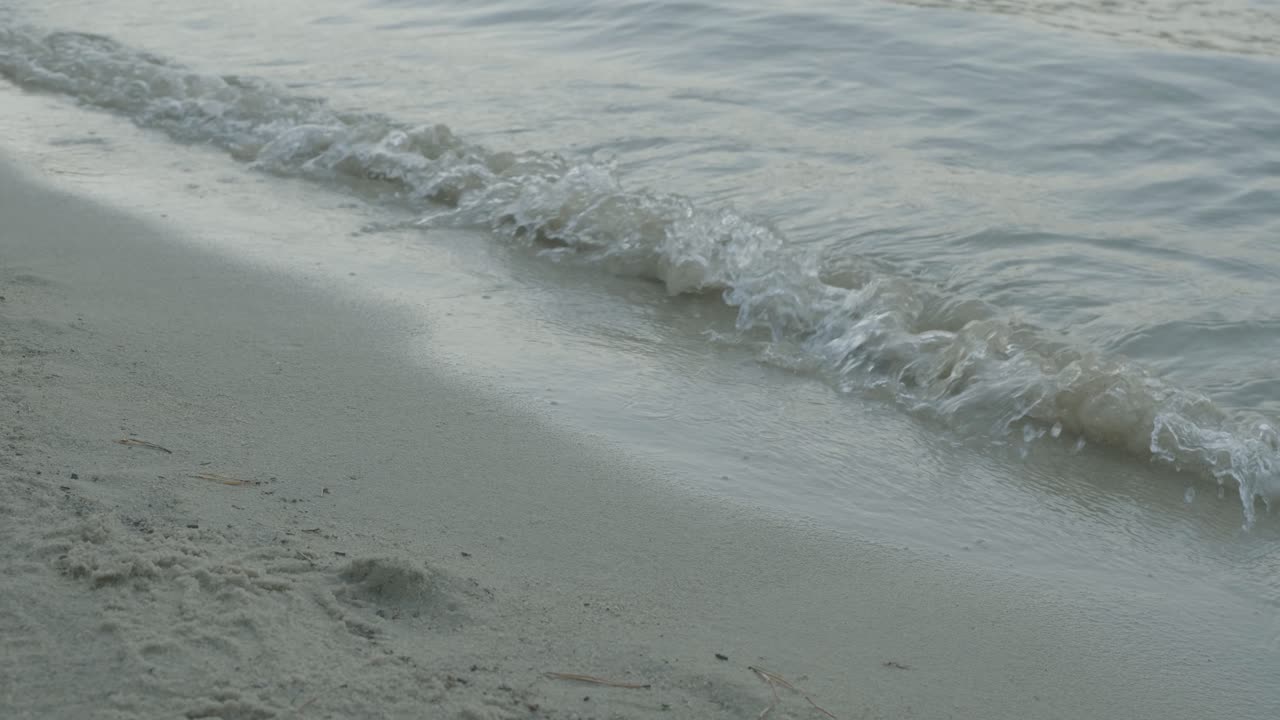 해변의 부드러운 파도
