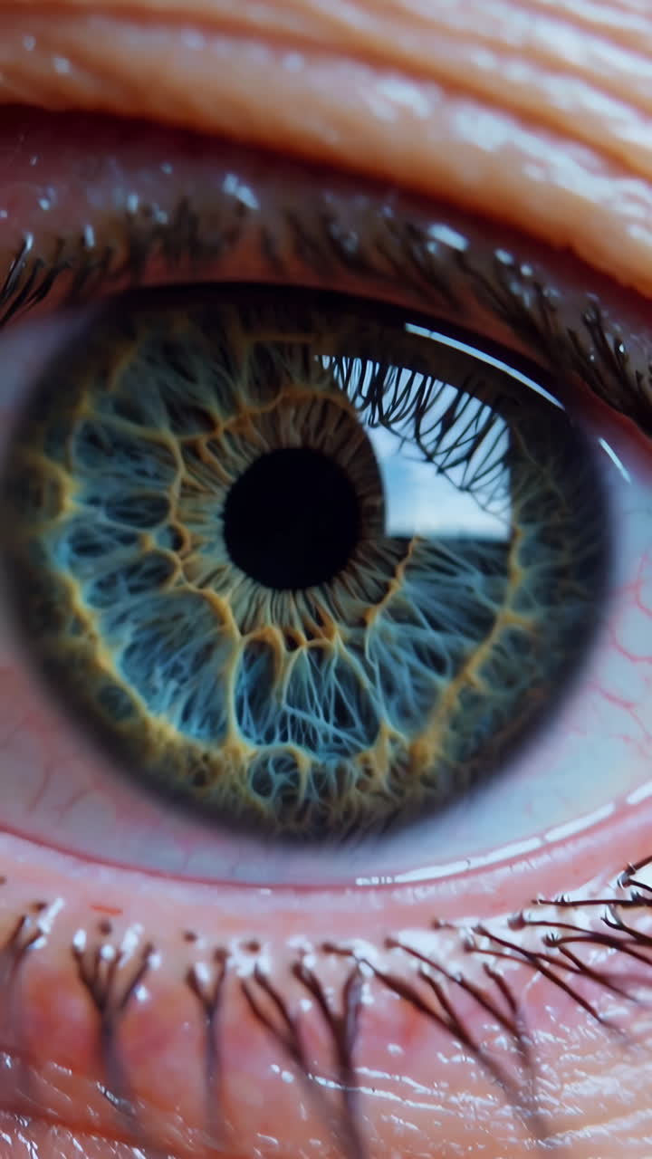 primer plano de un ojo humano