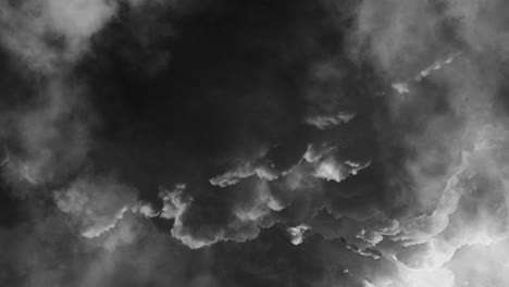 4k dark cumulonimbus cloud turning into a storm