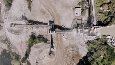 Aerial-view-of-a-sand-production-line-with-conveyors-in-a-quarry