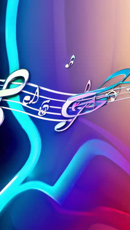 abstract musical notes