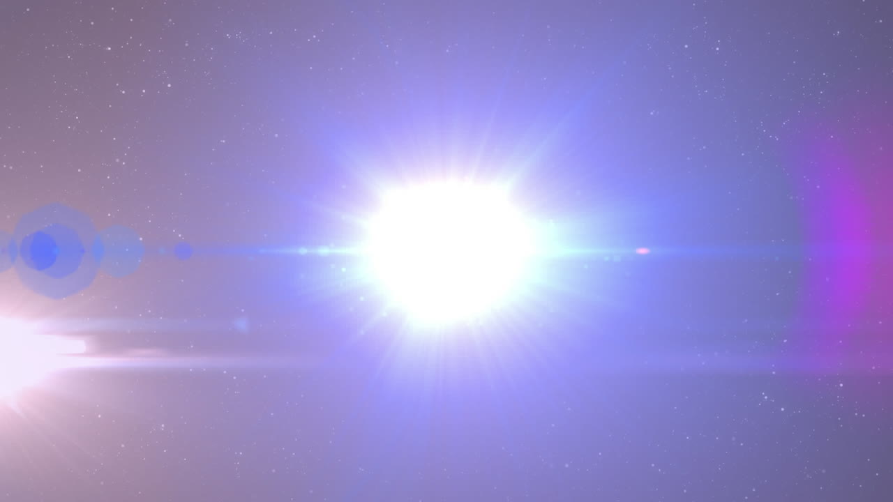 검은 바탕 위의 밝은 반점의 애니메이션