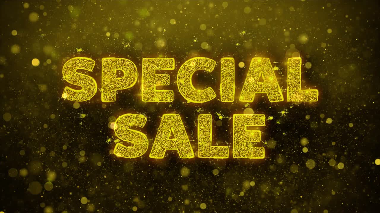 Special Sale Banner with Glitter Effect