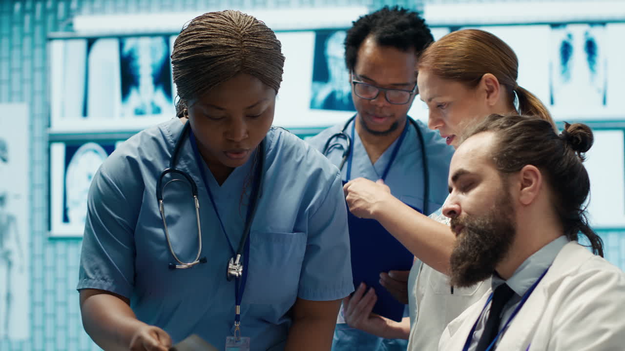 Medical Professionals Collaborating on Patient Care