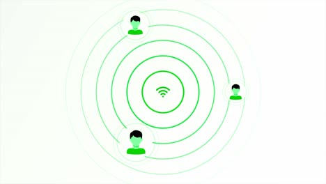 people connected to a wifi network