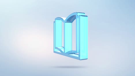 icono de información de signo de animación con canal alfa. blog aislado giratorio