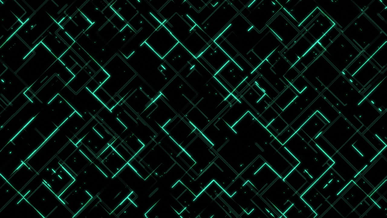 Abstract Glowing Geometric Pattern