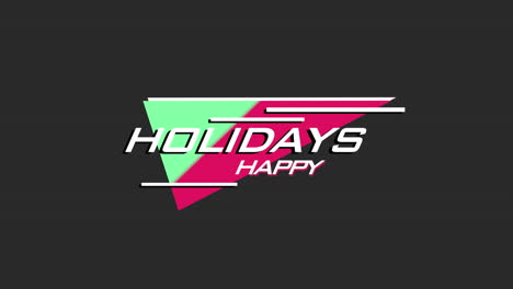 Happy-Holidays-vibrant-logo-design-with-colorful-triangle-and-playful-font