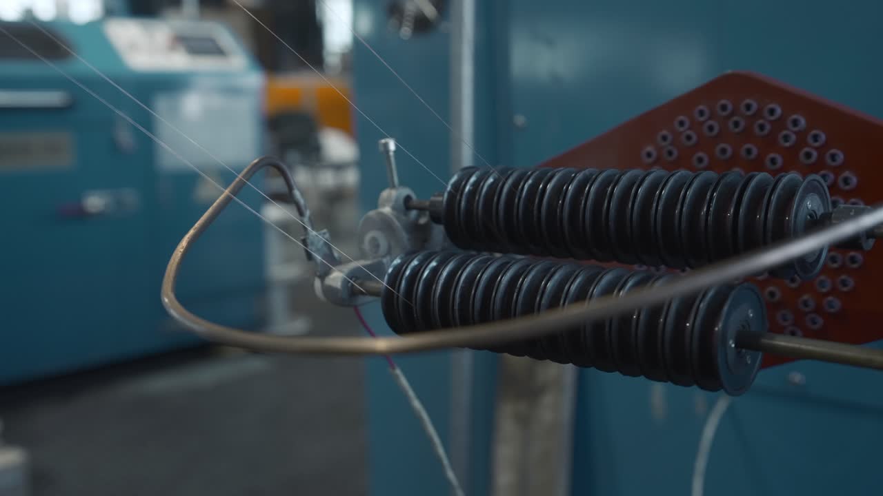 공장에서의 산업 섬유 기계