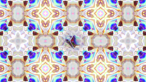 kaleidoscopio en movimiento. gráficos en movimiento de 4k
